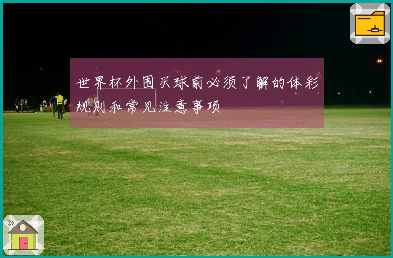 世界杯外围买球前必须了解的体彩规则和常见注意事项